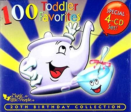 Album cover art for 100 Toddler Favorites (20th Birthday Collection)