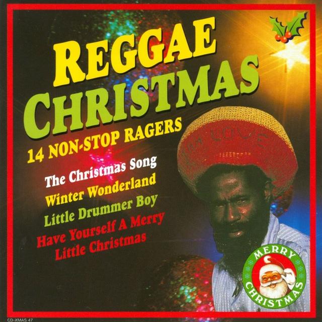 Album cover art for Reggae Christmas - 14 Non-Stop Ragers