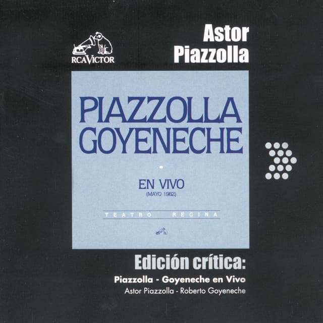 Album cover art for Piazzolla-Goyeneche En Vivo