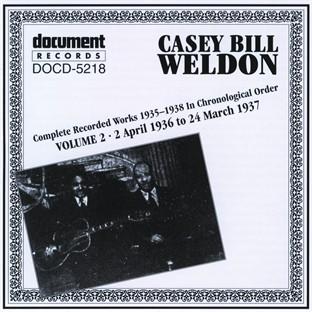 Album cover art for Casey Bill Weldon Vol. 2 1936-1937