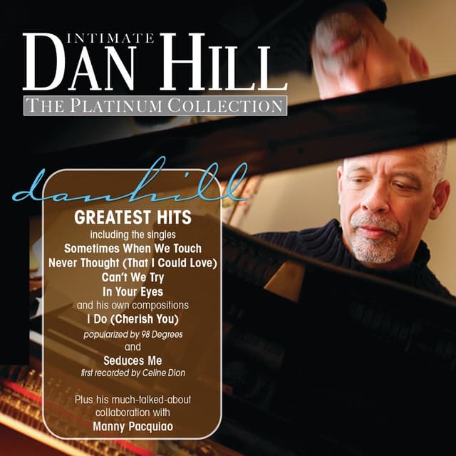 Album cover art for Intimate Dan Hill: The Platinum Collection