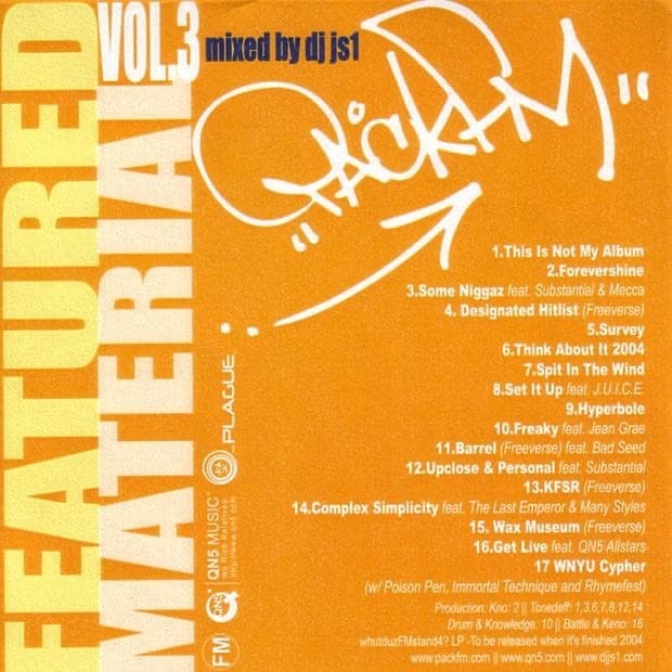 Album cover art for Featured Material, Vol. 3