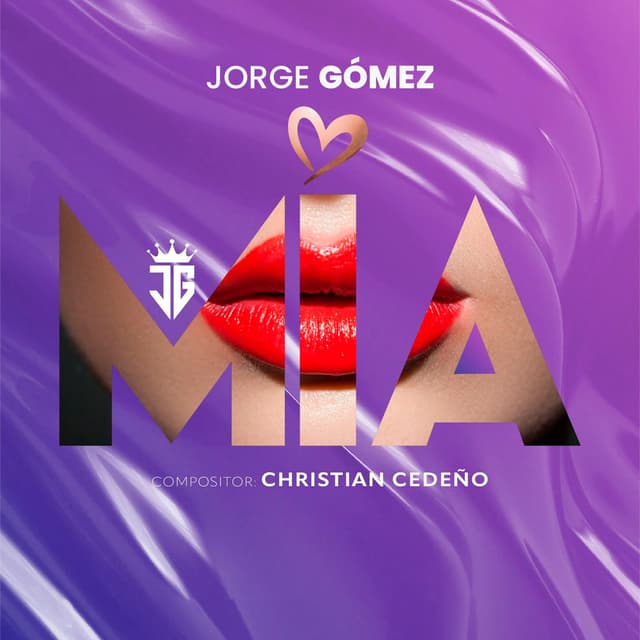 Album cover art for Mía