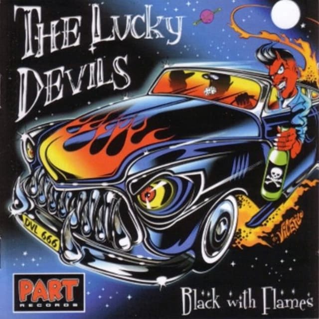 Album cover art for Black With Flames