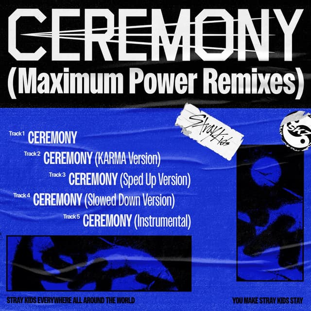 Album cover art for CEREMONY (Maximum Power Remixes)