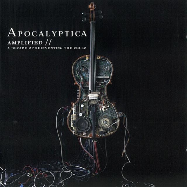 Album cover art for Amplified // A Decade of Reinventing the Cello