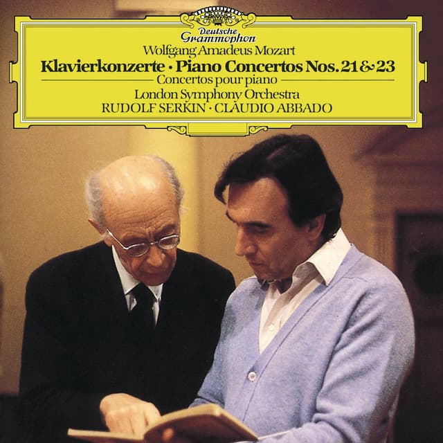 Album cover art for Mozart: Piano Concertos Nos. 21 & 23