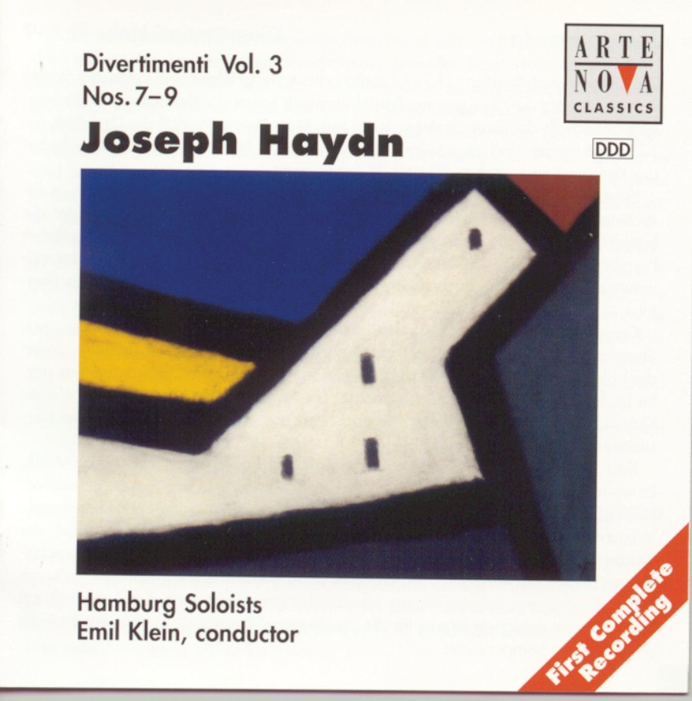Haydn: Divertimenti Vol. 3