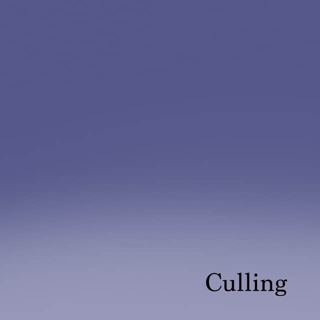 Album cover art for Culling