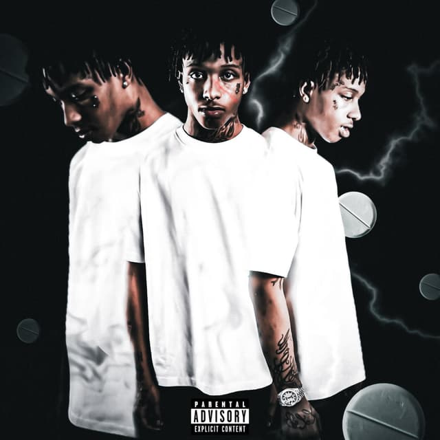 Album cover art for fake pills & real scars