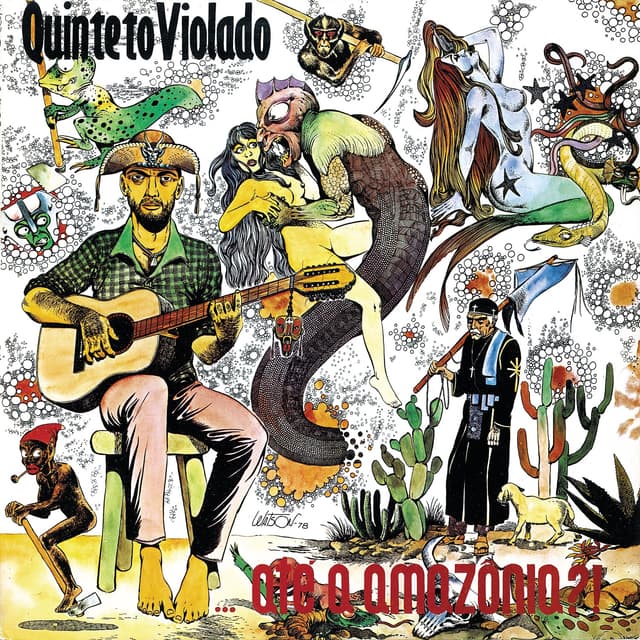 Album cover art for ...Até A Amazônia?