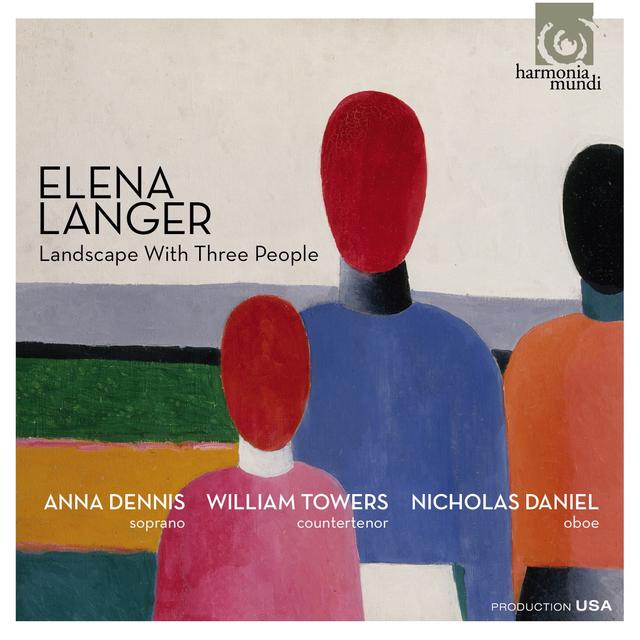 Album cover art for Elena Langer: Landscape with Three People