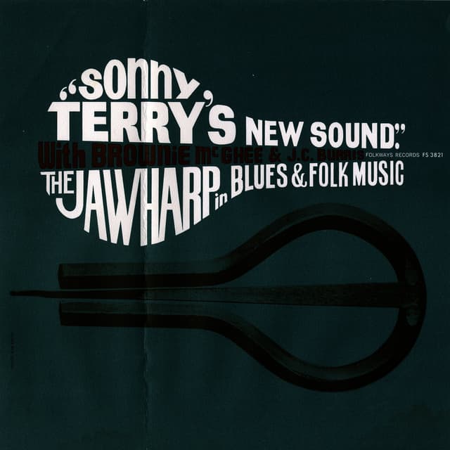 Album cover art for Sonny Terry's New Sound: Jawharp In Blues And Folk Music: With Brownie Mcghee And J. C. Burris
