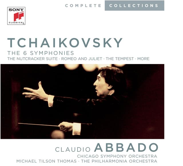 Album cover art for Tchaikovsky: Complete Symphonies - 1812 Overture, March Slave - Romeo and Juliet Concert Overture - Nutcracker Suite