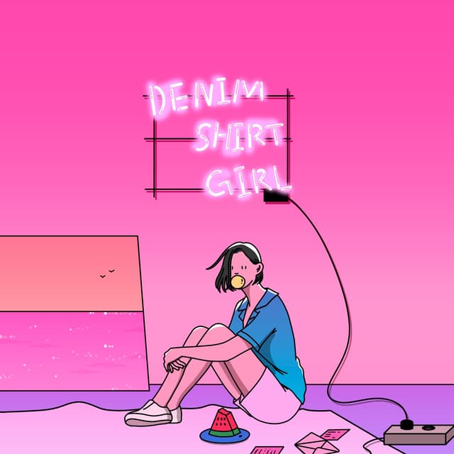Album cover art for Denim Shirt Girl