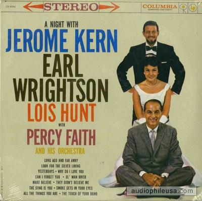 Album cover art for A Night with Jerome Kern