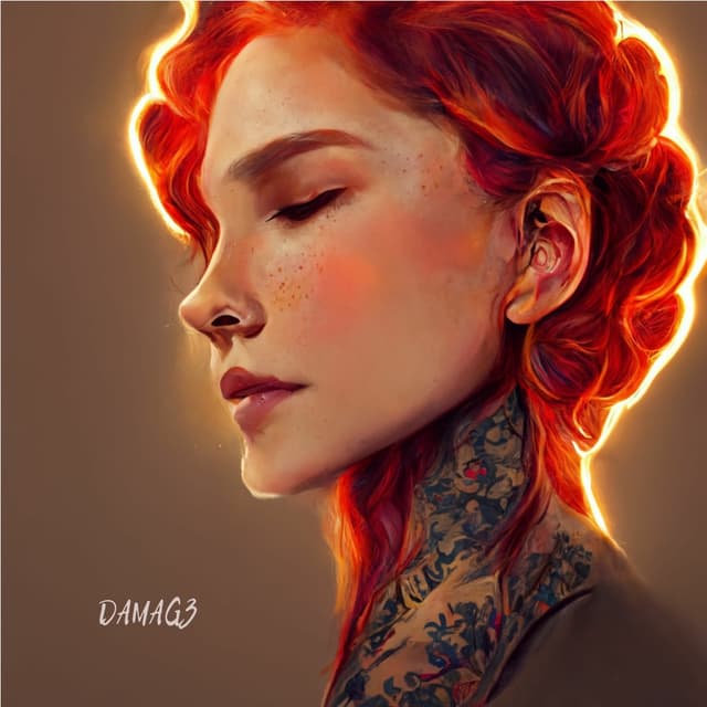 Album cover art for DAMAG3