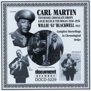 Album cover art for Carl Martin / Willie '61' Blackwell 1930-1941