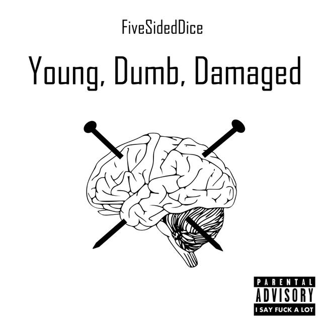 Album cover art for Young, Dumb, Damaged