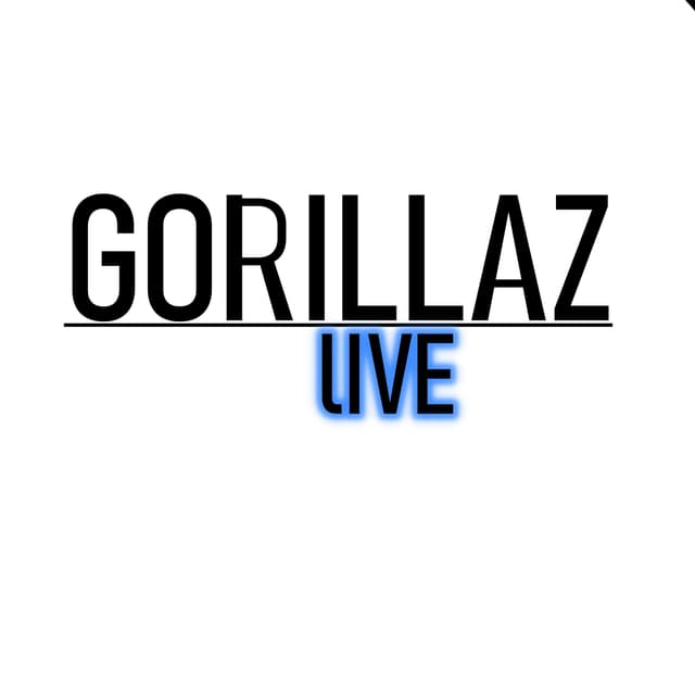 Album cover art for Gorillaz Live