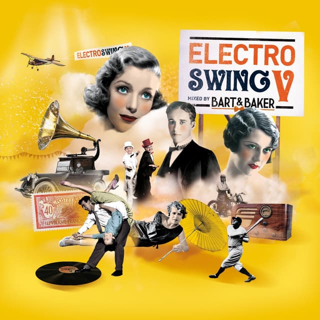 Album cover art for Electro Swing V By Bart & Baker