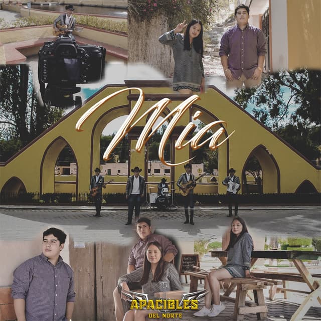Album cover art for Mía