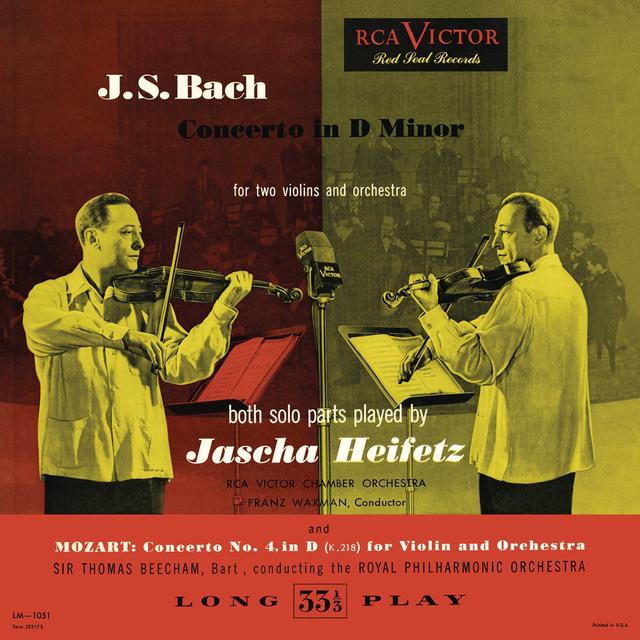 Album cover art for Bach: Concerto For Two Violins, Bwv 1043 In D Minor; Mozart: Violin Concerto No. 4, K. 218, In D