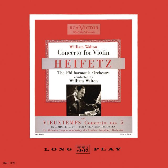 Album cover art for William Walton: Concerto For Violin In B Minor; Vieuxtemmps: Violin Concerto No. 5, Op. 37 In A Minor