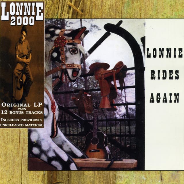 Album cover art for Lonnie Rides Again