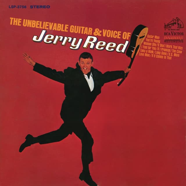 Album cover art for The Unbelievable Guitar & Voice of Jerry Reed