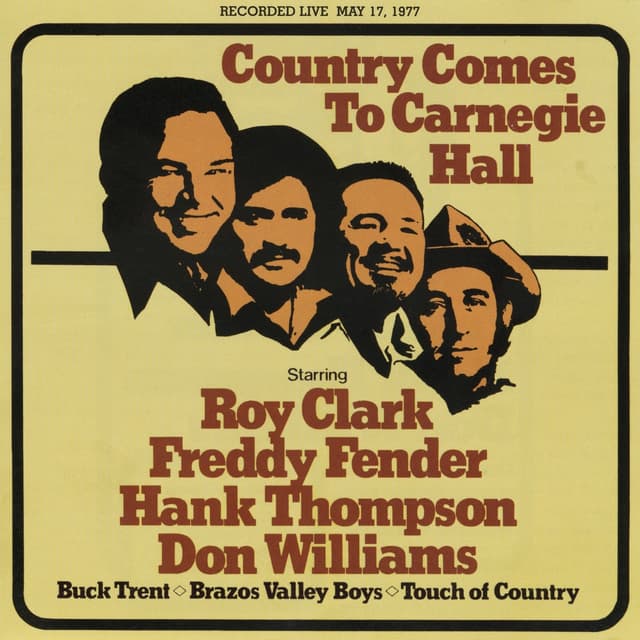 Album cover art for Country Comes to Carnegie Hall