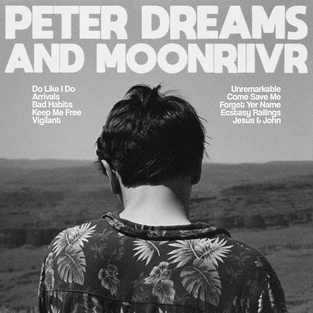 Album cover art for Peter Dreams and MOONRIIVR