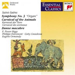 Album cover art for Saint-Saëns: Organ Symphony, Bacchanale from Samson & Dalila, Marche Militaire, Danse Macabbre and C