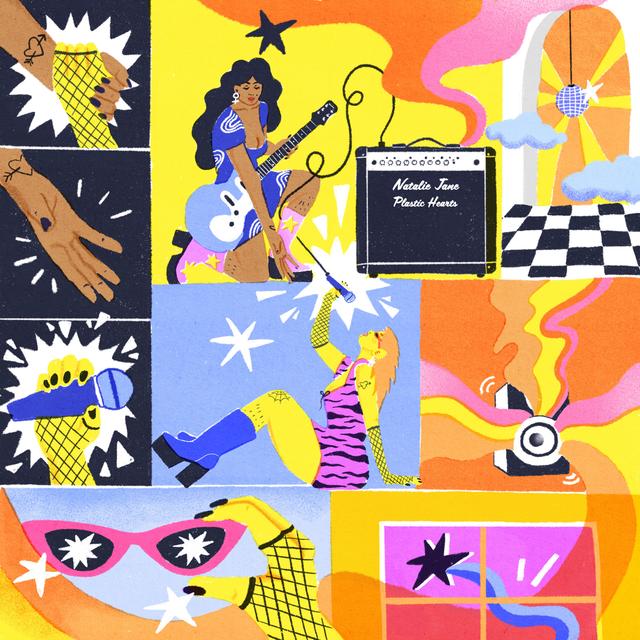 Album cover art for Plastic Hearts