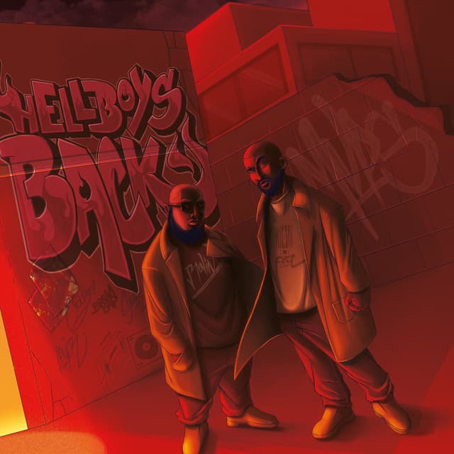 Album cover art for Helboys Backs