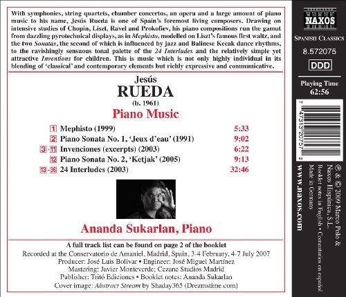 Album cover art for Rueda : Musique Pour Piano