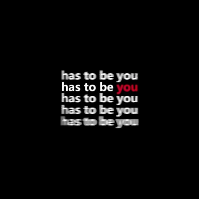 Album cover art for has to be you
