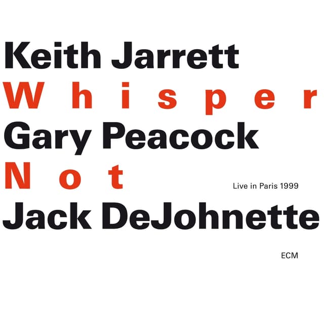 Album cover art for Whisper Not: Live in Paris 1999