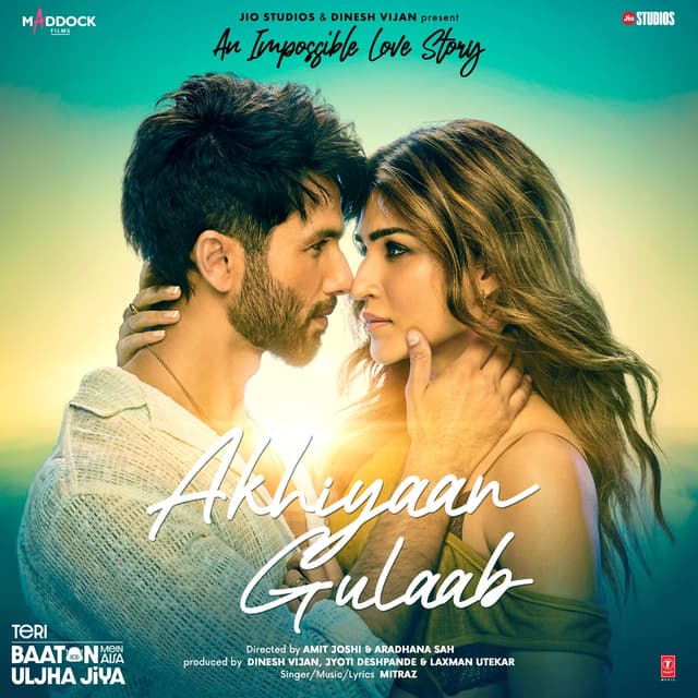 Album cover art for Akhiyaan Gulaab (From "Teri Baaton Mein Aisa Uljha Jiya")