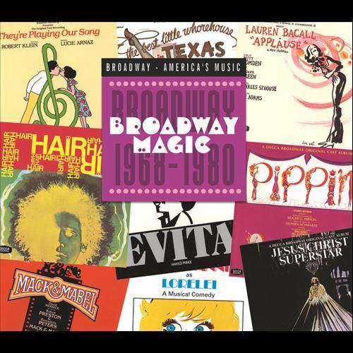 Album cover art for Broadway Magic: Broadway 1968-1980