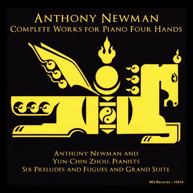 Album cover art for Anthony Newman: Complete Works for Piano Four Hands
