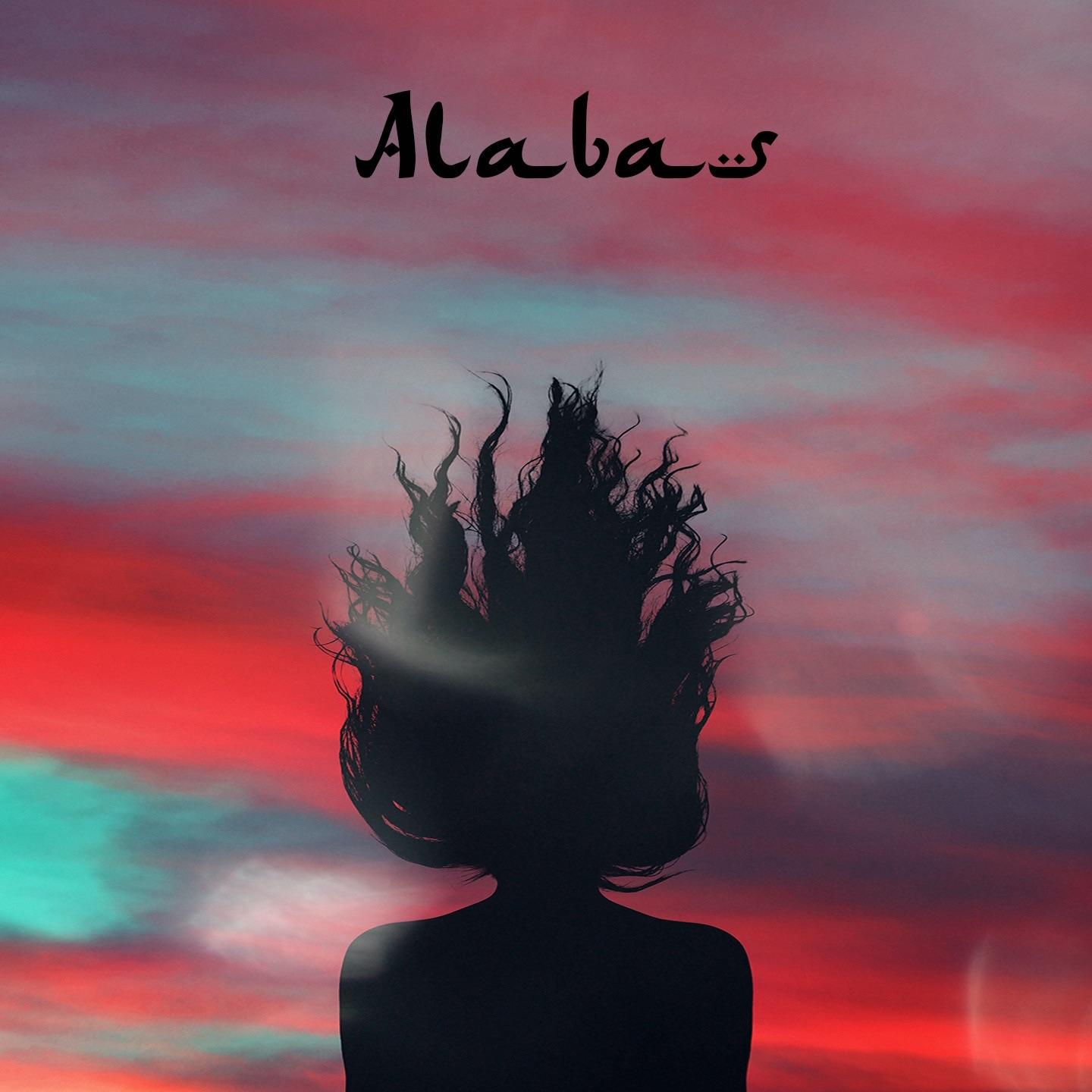 Lyric cover art as blurred background