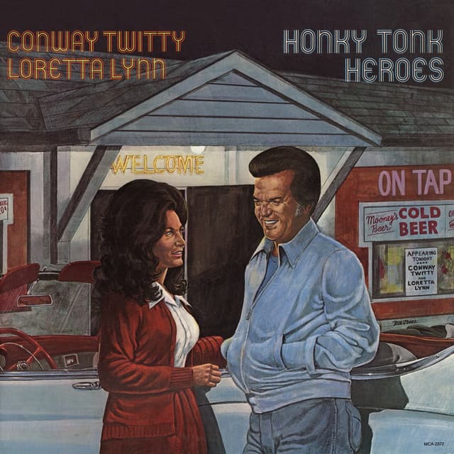 Album cover art for Honky Tonk Heroes