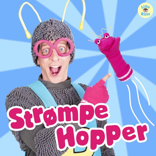 Album cover art for Strømpe Hopper - Børnemusik Der Popper