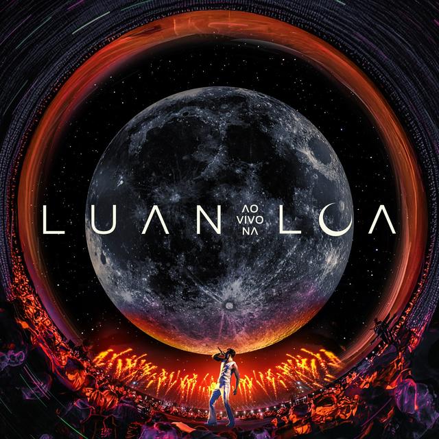 Album cover art for LUAN AO VIVO NA LUA