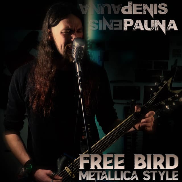 Album cover art for Free Bird Metallica style