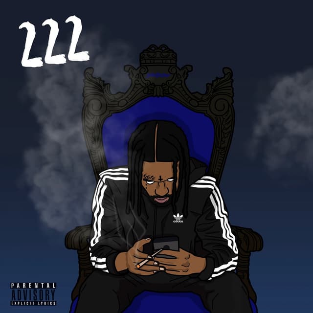 Album cover art for 222