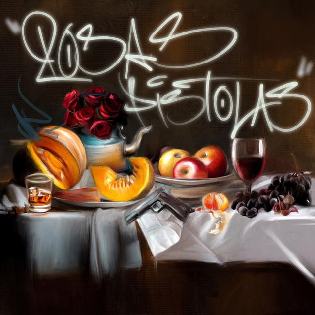 Album cover art for Rosas y Pistolas