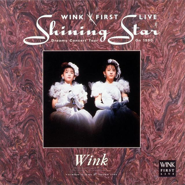 Album cover art for WINK FIRST LIVE Shining Star - Dreamy Concert Tour On 1990 -