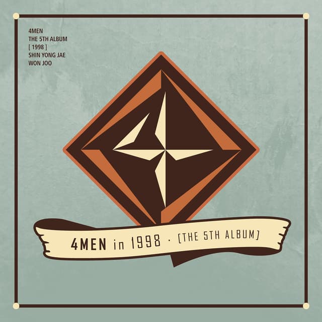 Album cover art for 4MEN THE 5TH ALBUM [1998]